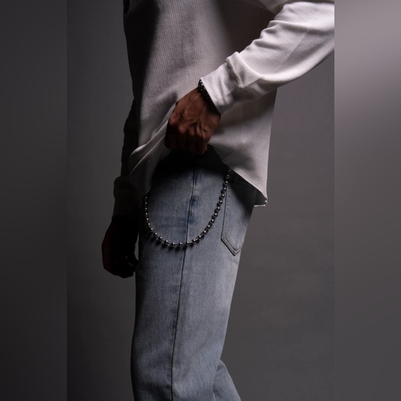 WOLF CHOPPER CAMPBELL DENIM JEANS IN LIGHT WASH - Picture 7 of 11